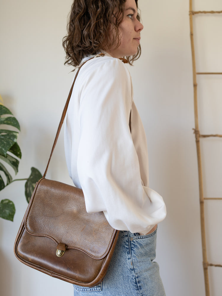 Dark Brown Leather Bag