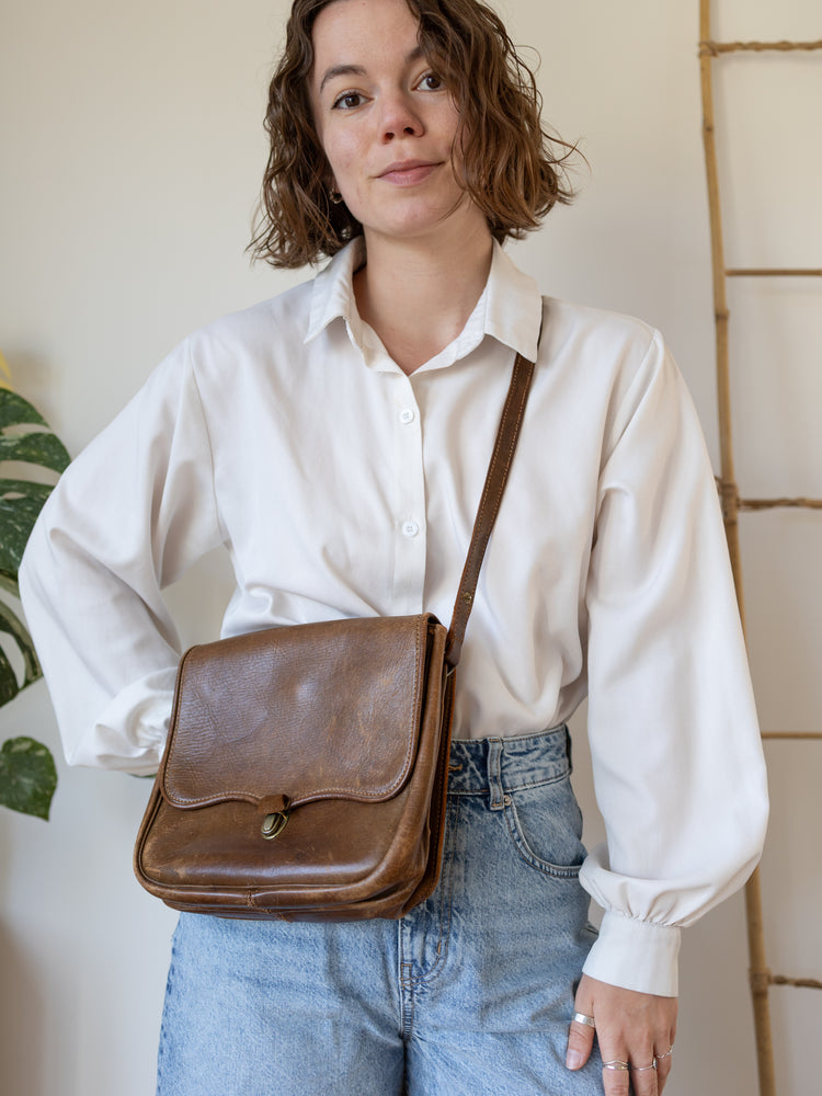 Dark Brown Leather Bag