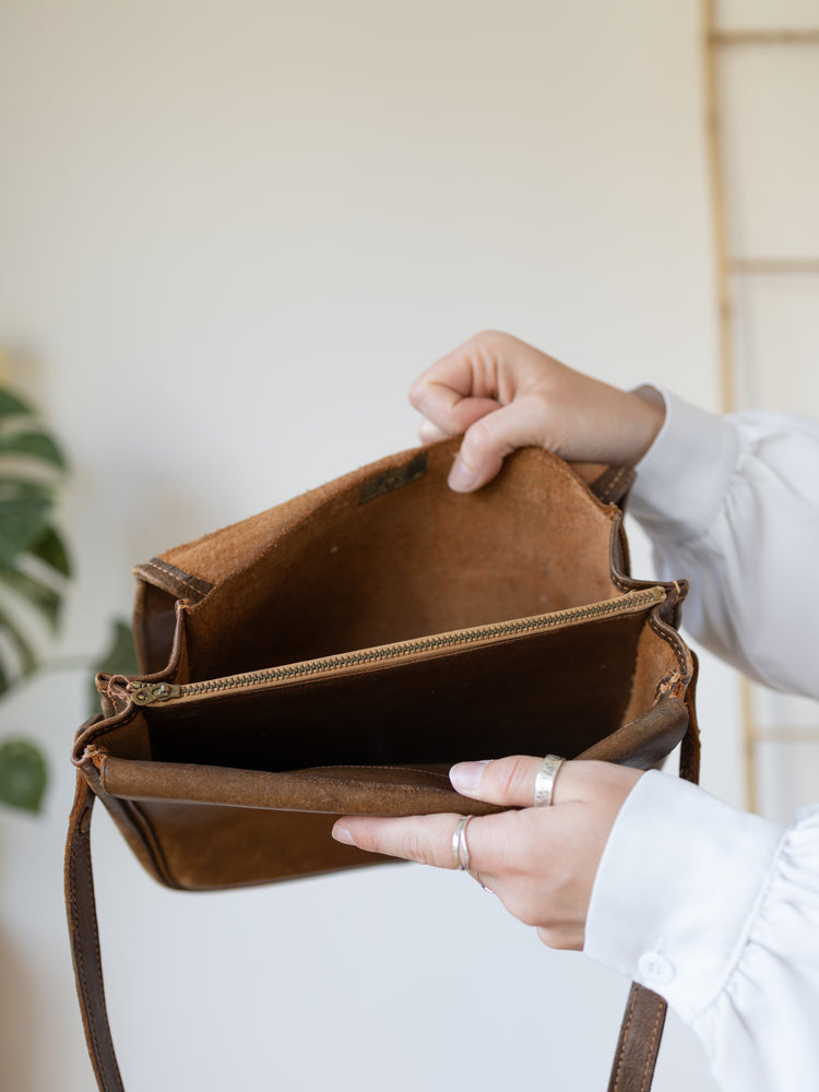 Dark Brown Leather Bag