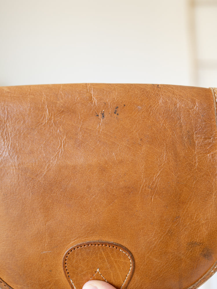 Tan Leather Crossbody Bag