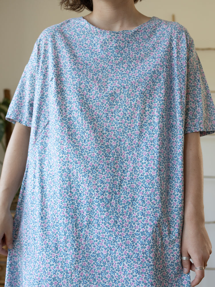 70s Ditsy Floral Shift Dress - XL