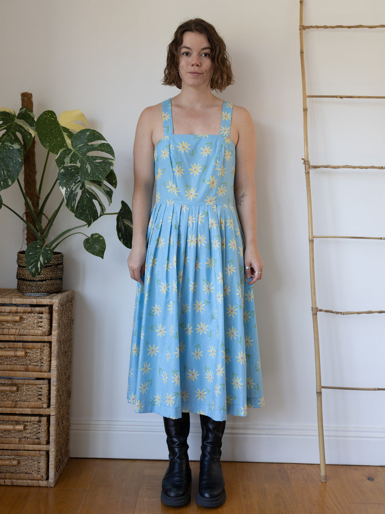 90s Laura Ashley Daisy Summer Dress - L