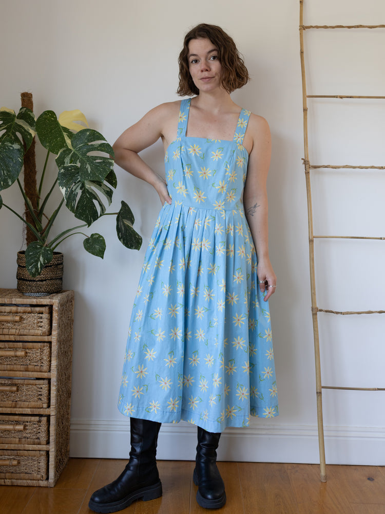 90s Laura Ashley Daisy Summer Dress - L