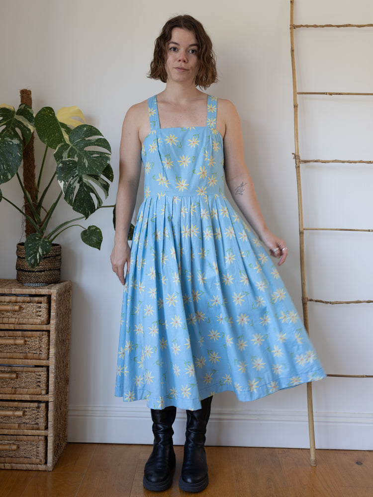 90s Laura Ashley Daisy Summer Dress - L