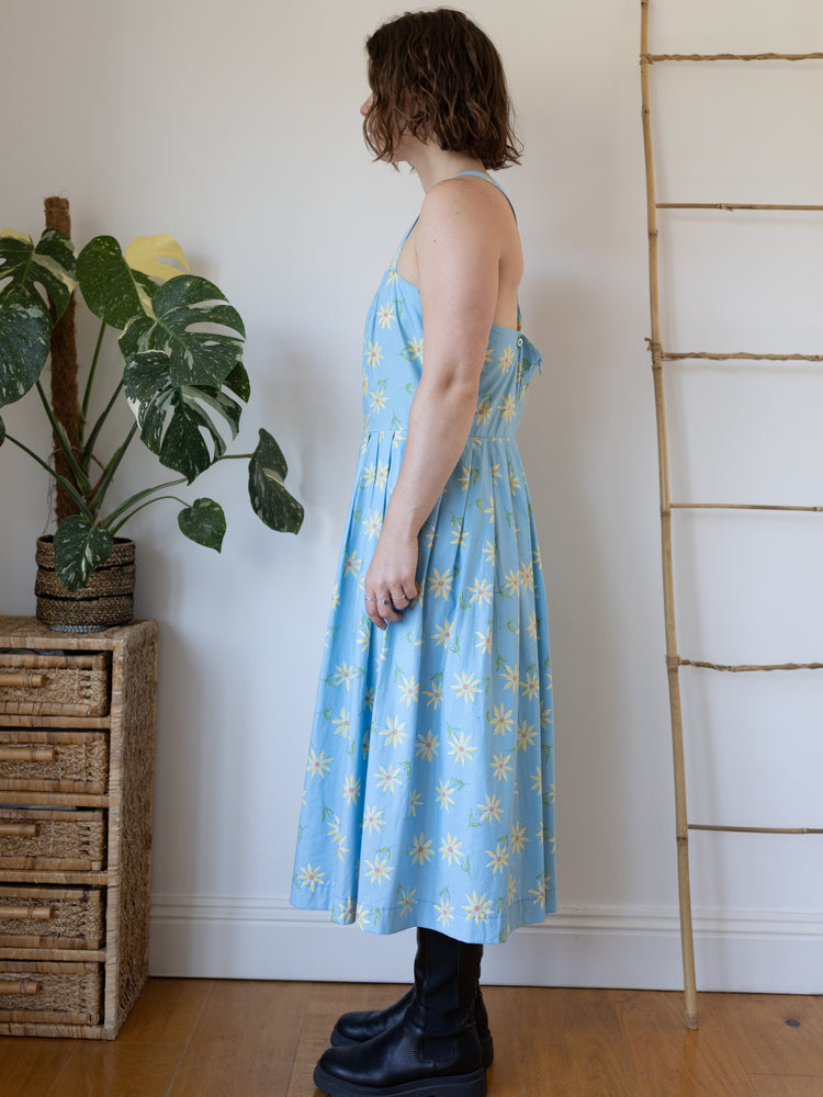 90s Laura Ashley Daisy Summer Dress - L