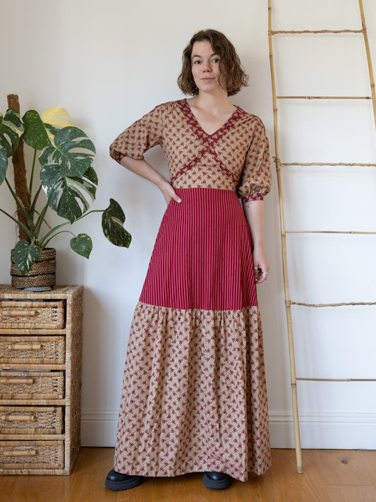 70s Mister Ant Deadstock Maxi Dress - S