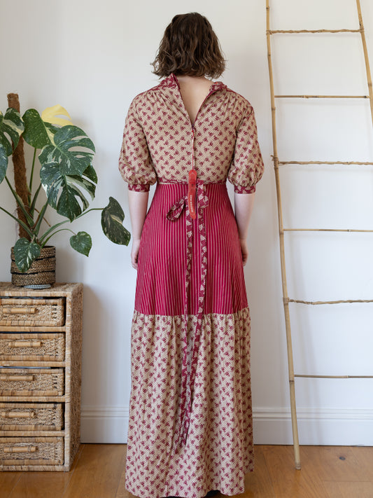 70s Mister Ant Deadstock Maxi Dress - S