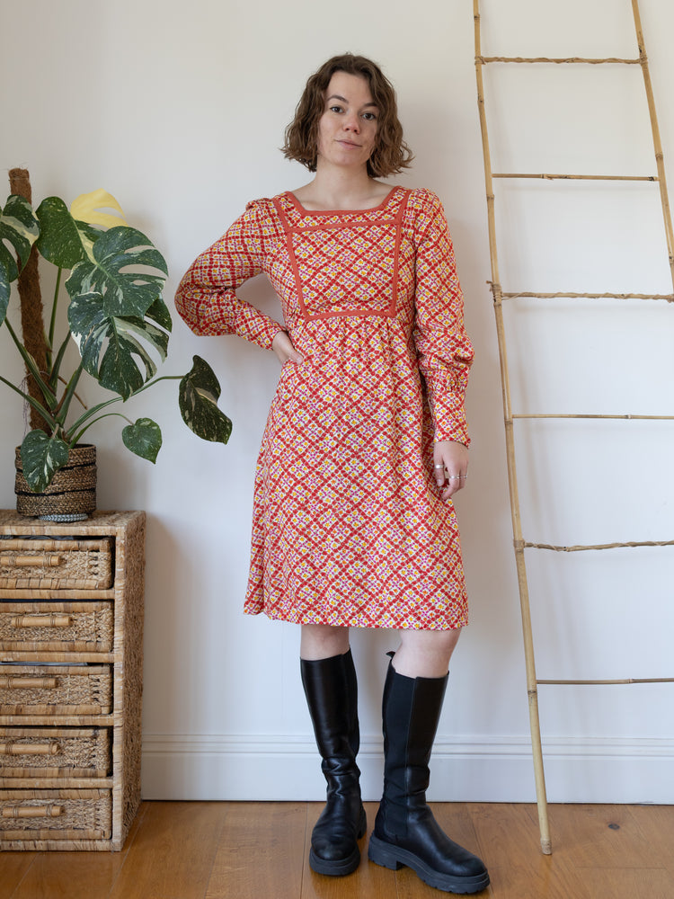 70s Wallis Ditsy Floral Dress - S