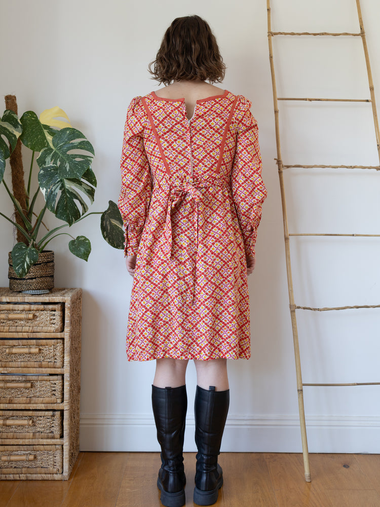 70s Wallis Ditsy Floral Dress - S