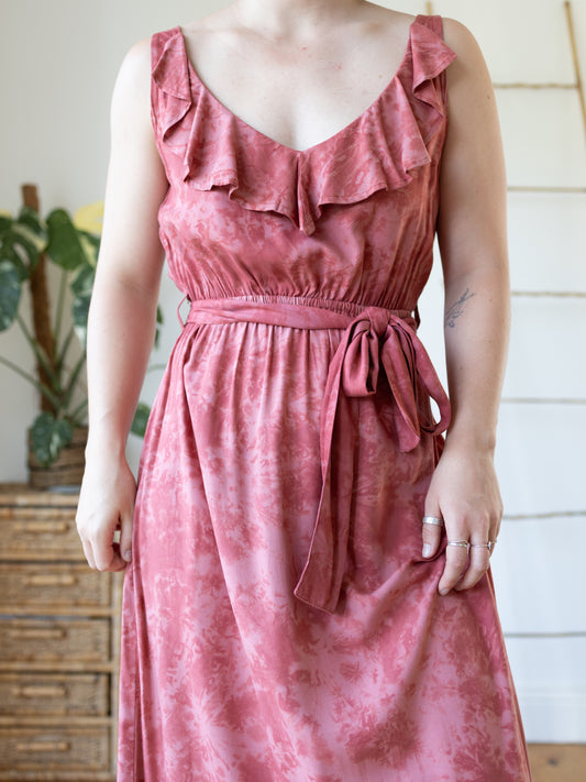 90s Tie Dye Maxi Dress - M