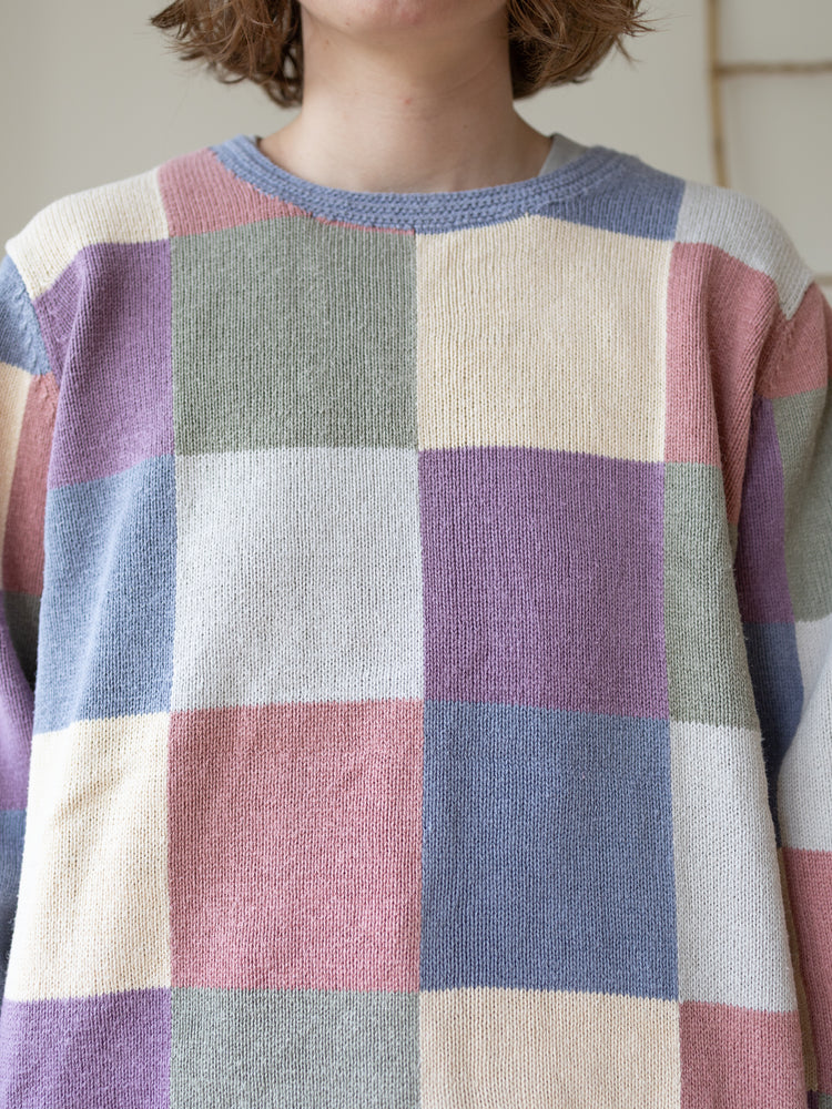 90s Orvis Patchwork Pastel Jumper - L