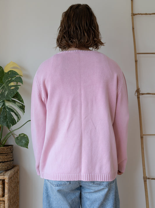 90s St Michael Pink Jumper - XL