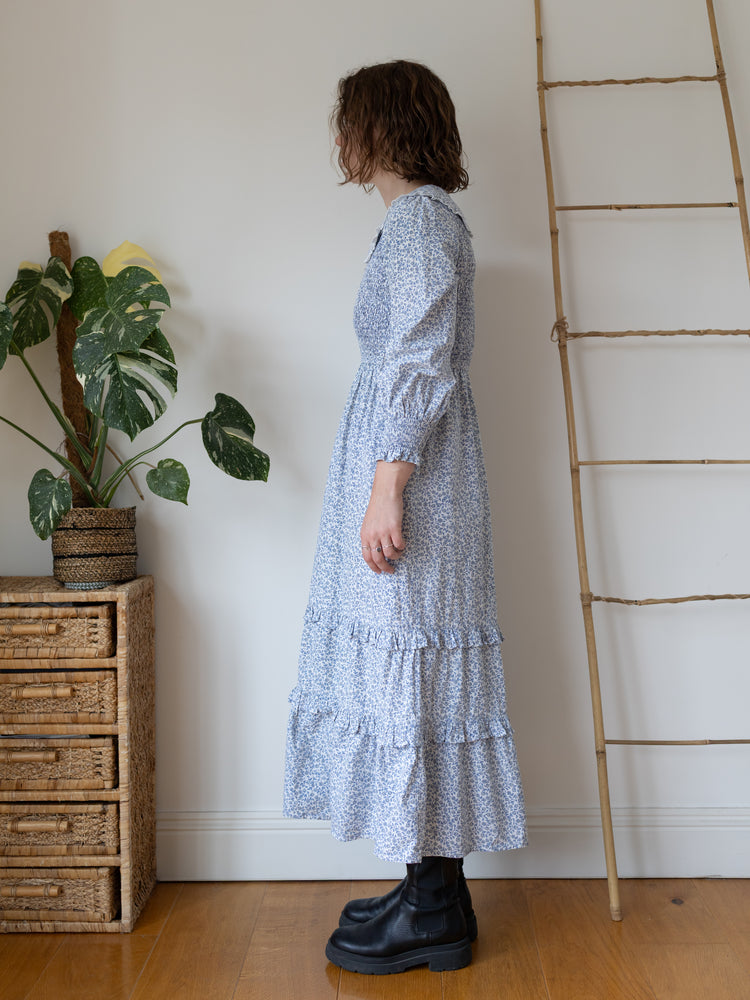 Pink City Prints 70s Style Cotton Dress