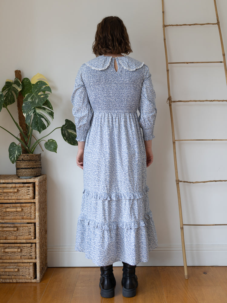 Pink City Prints 70s Style Cotton Dress