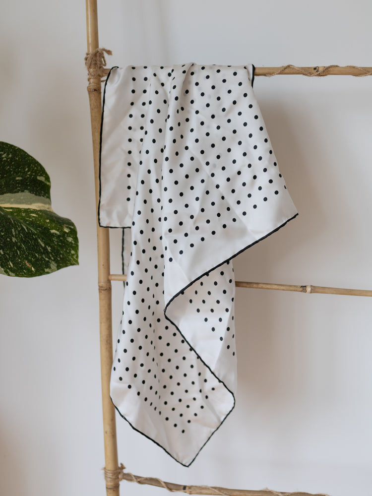 Richard Allen Polka Dot Silk Scarf