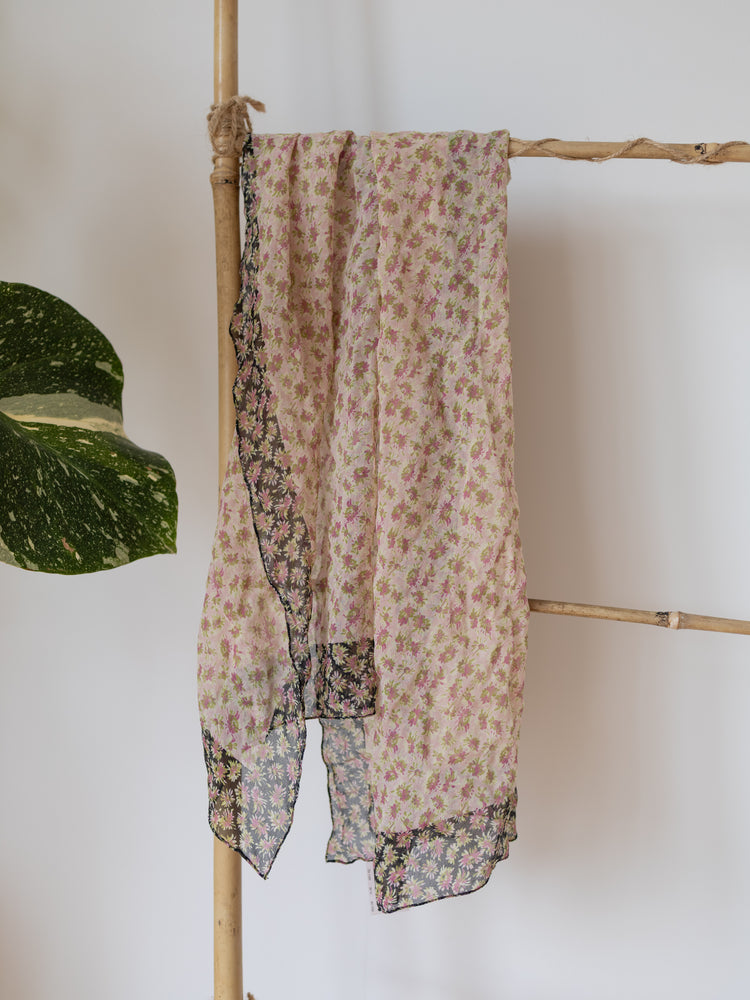 Laura Ashley Floral Silk Scarf