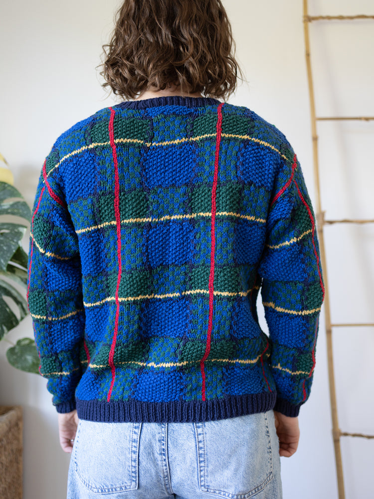 90s School Themed Cotton Jumper - S