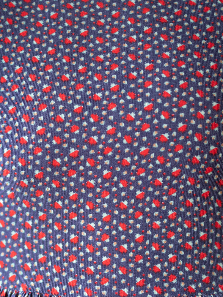 80s Laura Ashley Mushroom Print Cord Dress - S