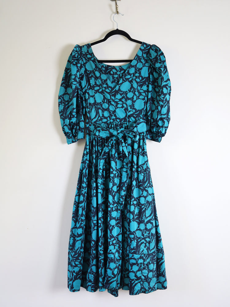 Laura Ashley Wrap Back Floral Dress - XXS