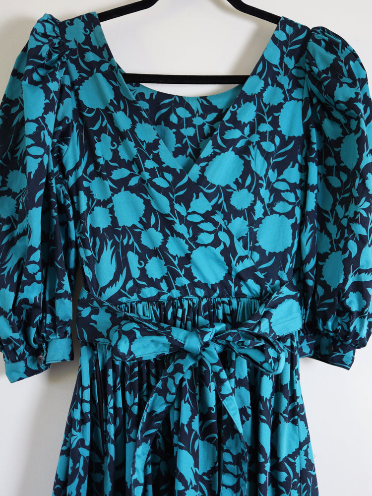 Laura Ashley Wrap Back Floral Dress - XXS