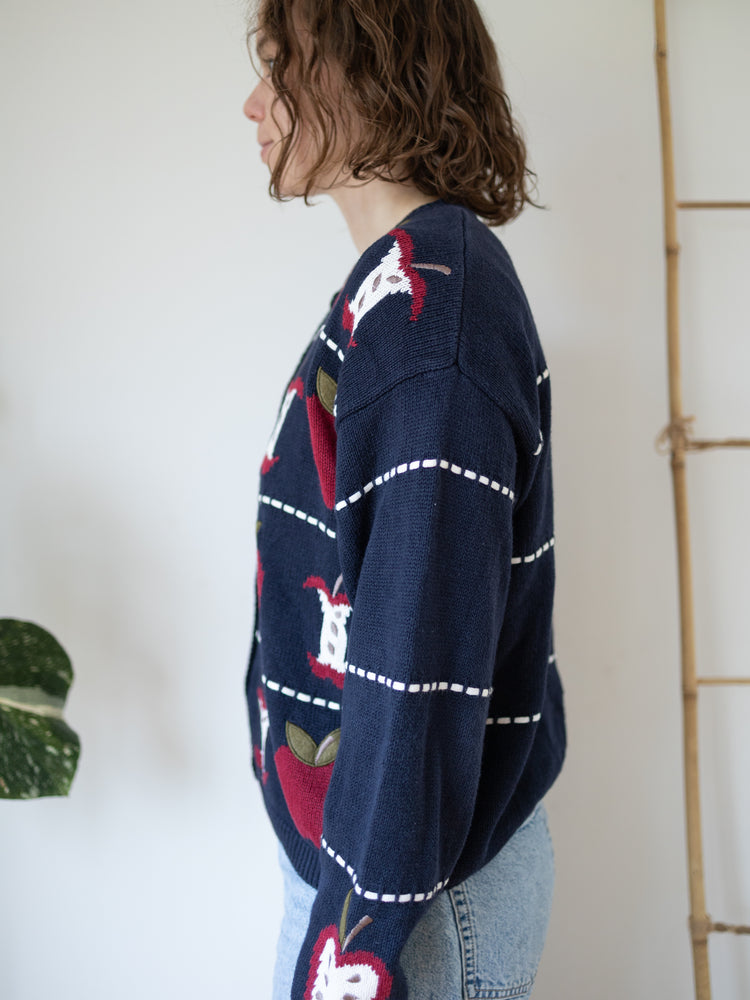 90s Christopher & Banks Apple Cardigan - M