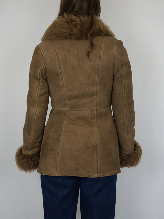 Penny Lane Style Sheepskin Coat - S