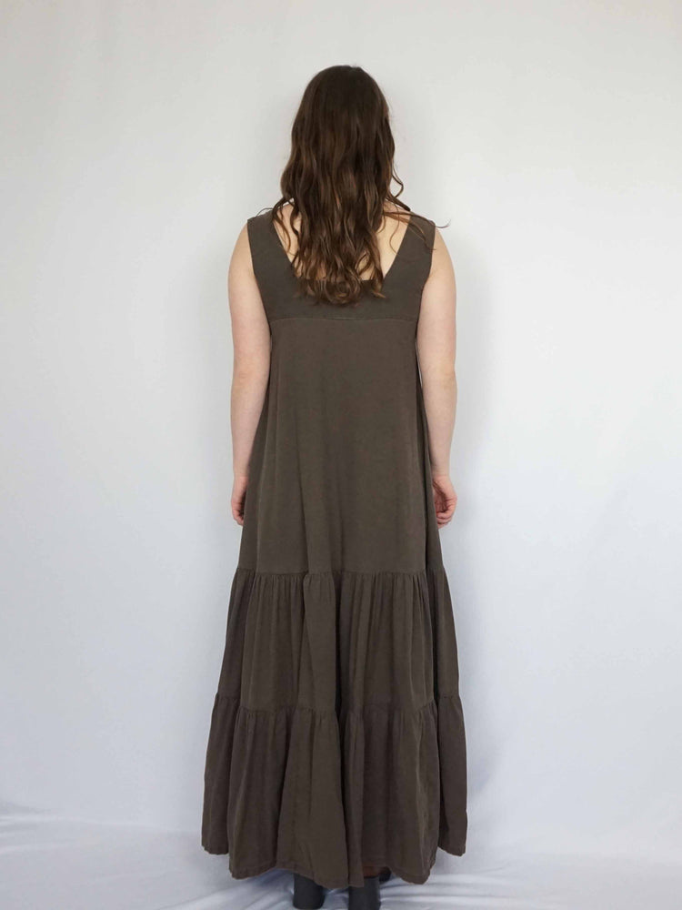 Laura Ashley Brown Pinafore Dress - S